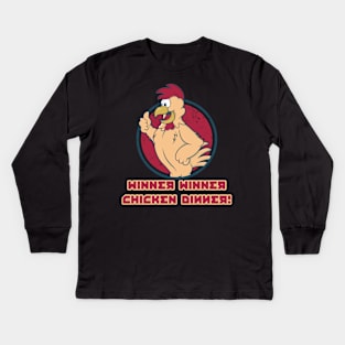 Chicken Chicken!!! Kids Long Sleeve T-Shirt